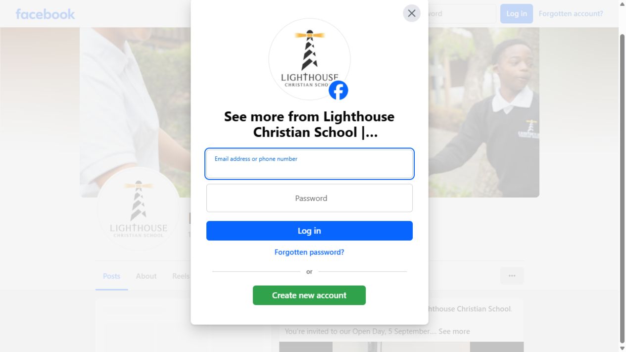 Lighthouse School Facebook page